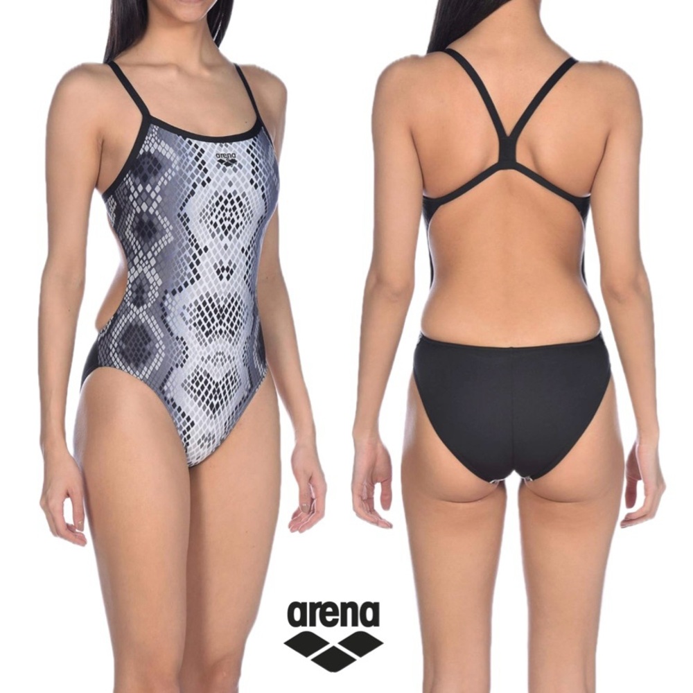 Arena Black Challenge back One Piece Swimwear. Size 22. NWT